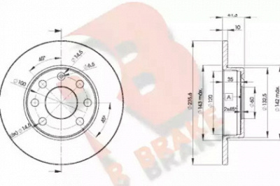 R BRAKE 78rbd26193 -  Тормозной диск